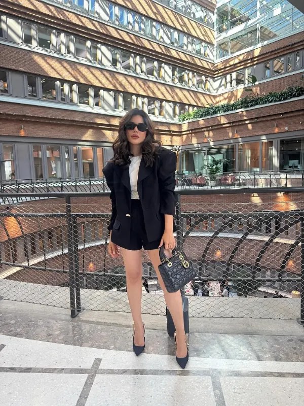 Sculpted Blazer and Tailored Shorts