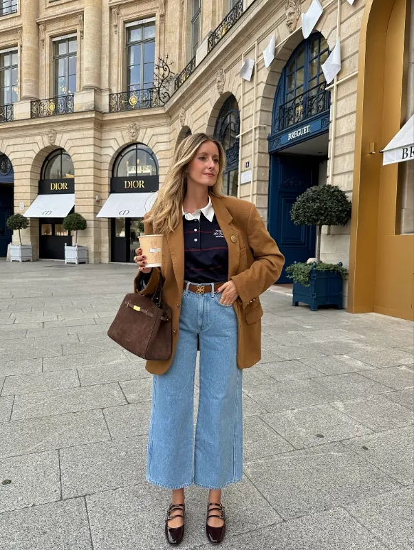 Camel Blazer and Rugby Polo
