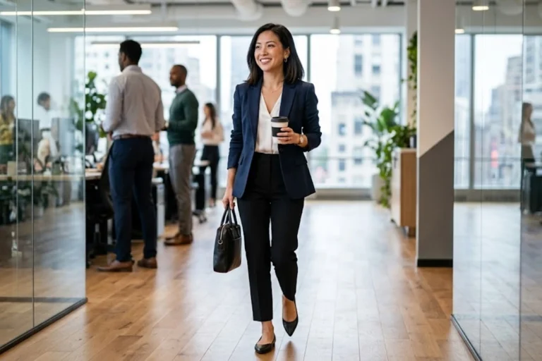 office outfits for petite women that proportion perfectly and skip the alterations