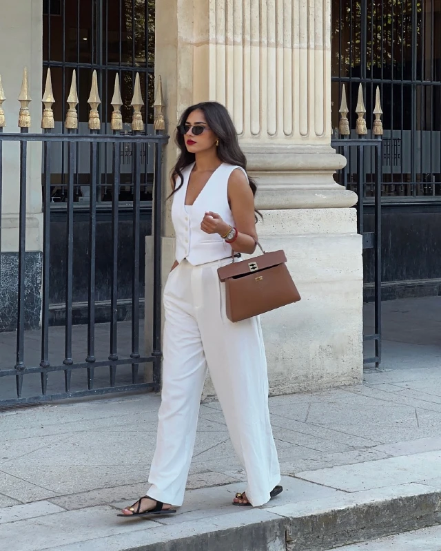 Monochrome Waistcoat Ensemble