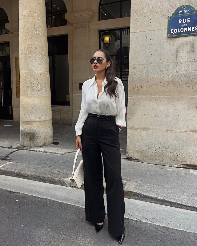 Pleated Silk Blouse