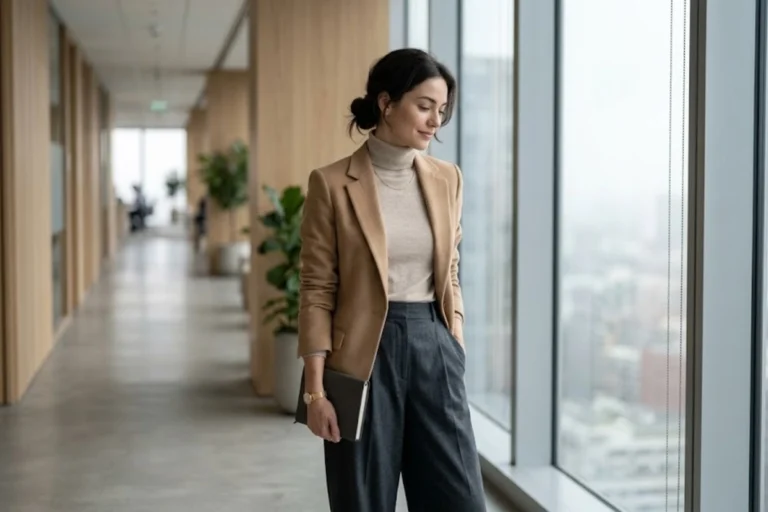 22 understated office outfits for introverts who dress to feel calm, not seen