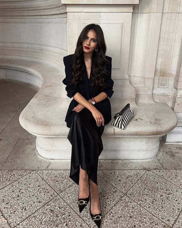 The Monochrome Silk Slip