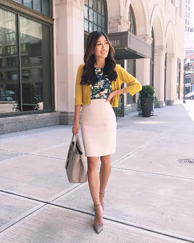 The Cropped Mustard Cardigan