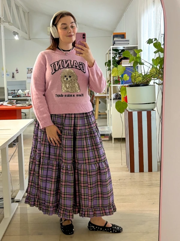 The Graphic Pink Knit