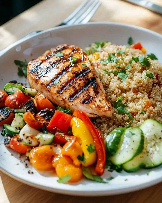 Grilled Chicken Quinoa Power Bowl