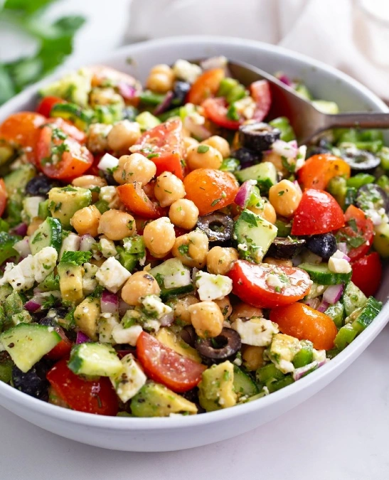 High Protein Chickpea Salad