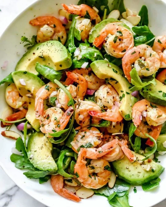 Shrimp Avocado Black Bean Salad