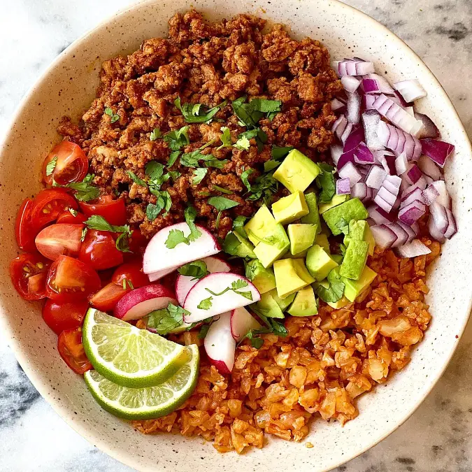 Healthy Turkey Taco Bowl