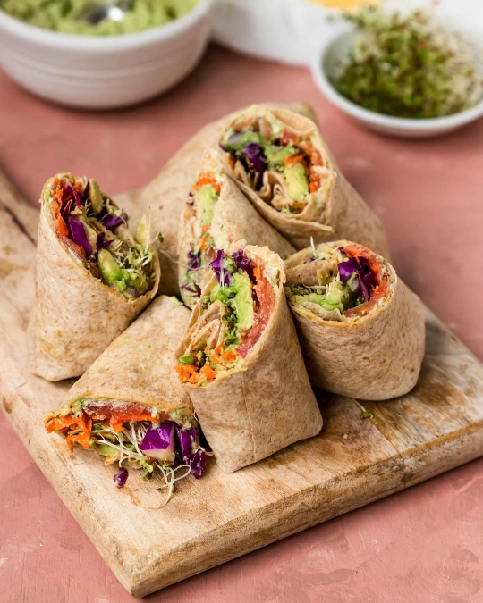 Hummus Veggie Wrap