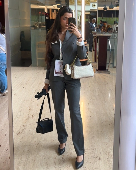 Classic Charcoal Pantsuit