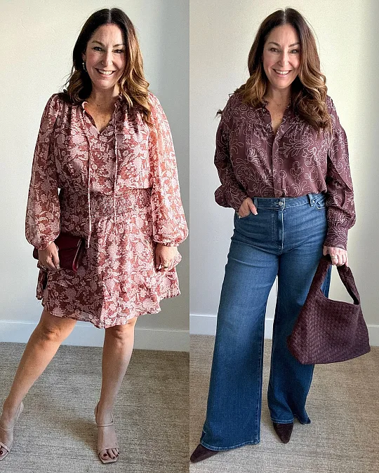 Burgundy Prints Two Ways