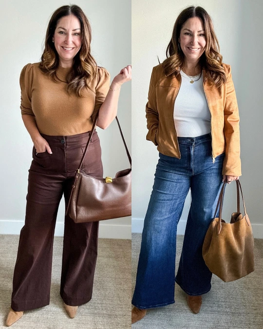 Warm Brown Layers Two Ways