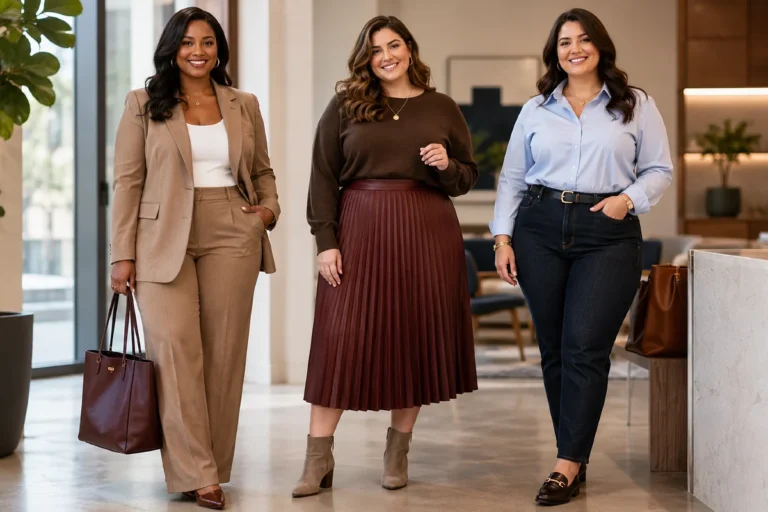16 Stylish Fall Work Outfits For Curvy Women That Fit Right Every Time