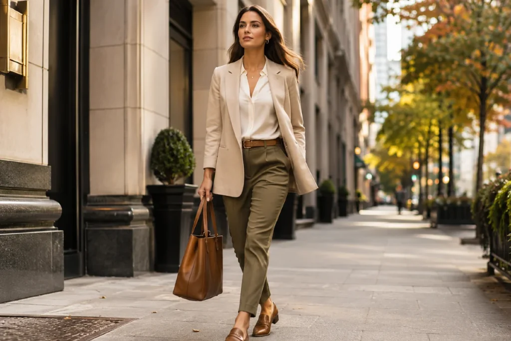 18 Easy Transitional Work Outfits For That Awkward Summer To Fall Weather