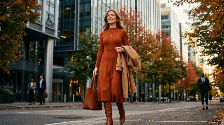 16 Polished Fall Dresses For Work You Can Wear On Repeat