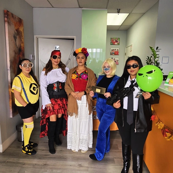Colorful Office Costume Crew