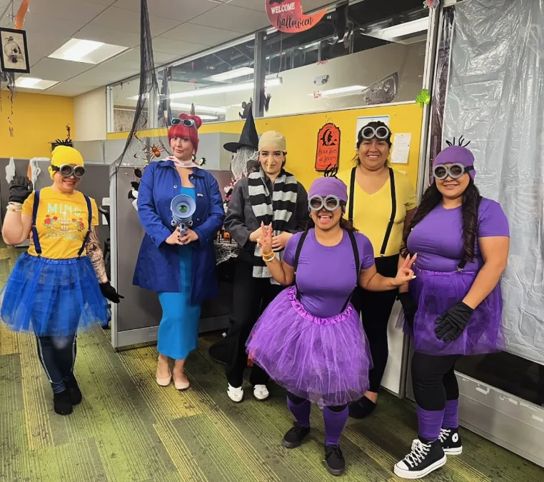 Minion Crew in Bright Office Colors