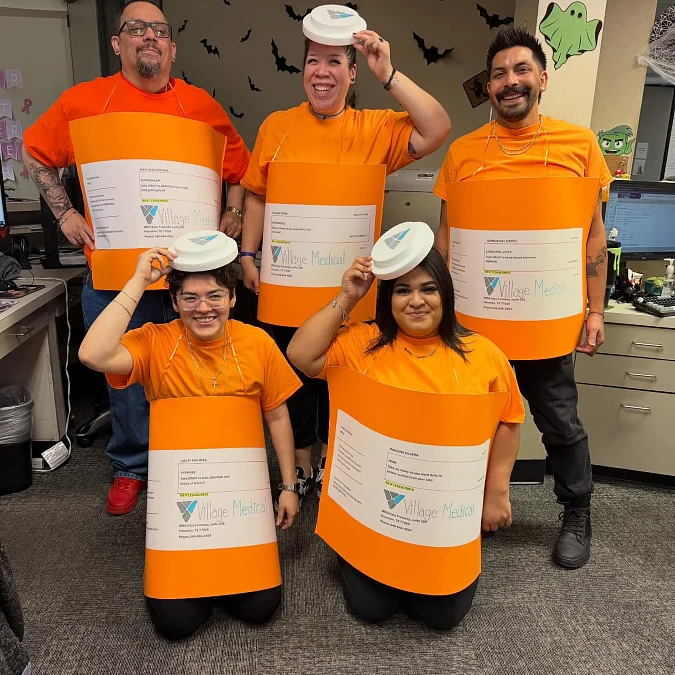 Prescription Bottle Team Costumes