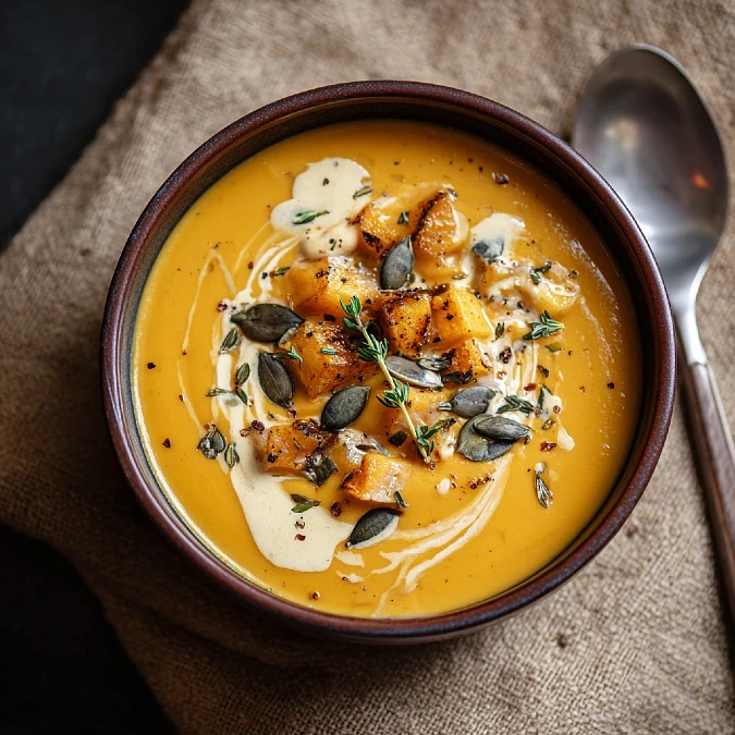 Classic Roasted Butternut Squash Soup