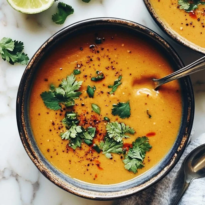 Sweet Potato and Coconut Curry Soup
