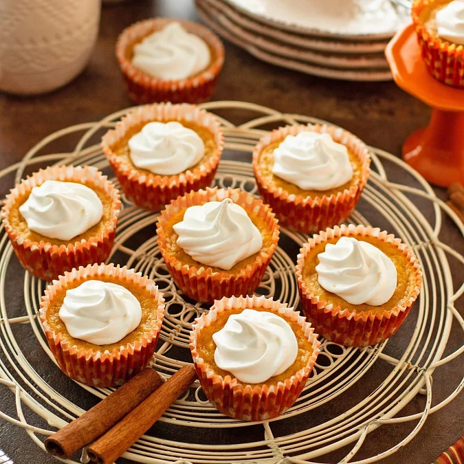 Mini Pumpkin Cheesecakes